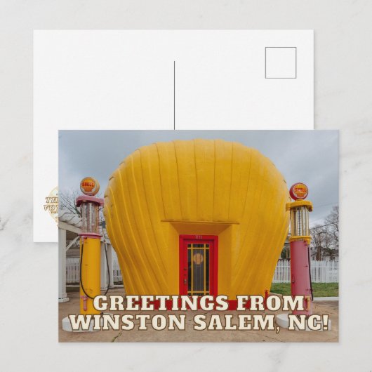 Het oude Briefkaart van het Post van Shell van de  (Voorkant / Achterkant)