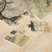 Het oude Britse Beer is een kompas Legpuzzel (Zijkant)