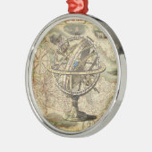 Het oude Britse Beer is een kompas Metalen Ornament (Links)