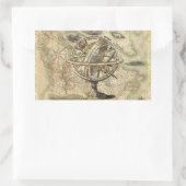 Het oude Britse Beer is een kompas Rechthoekige Sticker (Tas)