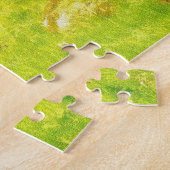 Het oude Duitse waterwiel. Legpuzzel (Zijkant)