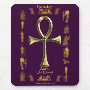Het oude Egyptische Ankh Mousepad Muismat