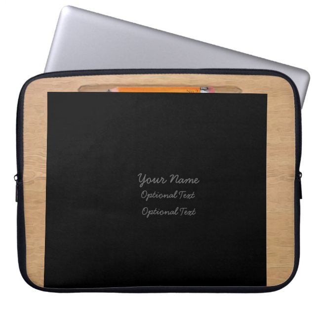 Het oude Fashioned de Compositie Boek van de Retro Laptop Sleeve (Voorkant)