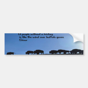 Het oude gezegde van de Indiaan Bumpersticker