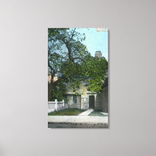 Het oude heksenhuis, hoofdingang canvas afdruk