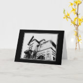 "Het oude huis" blanco Wenskaart Kaart (Gele Bloem)