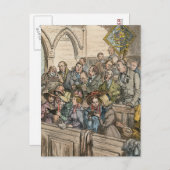 HET OUDE KOOR VAN KERSTMIS FEESTDAGENKAART (Voorkant / Achterkant)