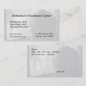 Het oude man kijkt uit het raam visitekaartje (Voorkant / Achterkant)