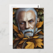 Het oude Man van de herfst laat Digitale Kunst Briefkaart (Voorkant / Achterkant)