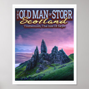 HET OUDE MAN VAN STORR - HET ISEL VAN SKYE - SCOTL POSTER