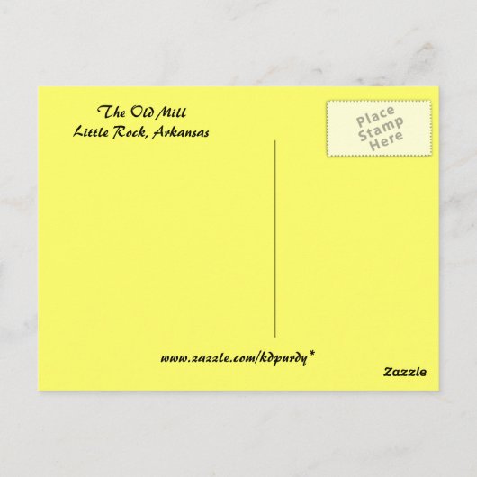 Het oude Mill Briefkaart (Achterkant)