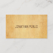 Het Oude Papier van het Manuscript van het drukca Visitekaartje (Voorkant)