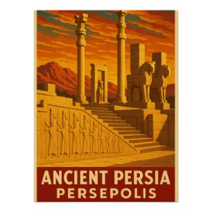 Het oude Perzië - Persepolis Perfect Poster