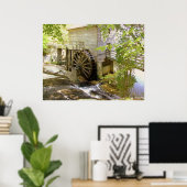 Het oude poster van de Grist Mill (Thuiskantoor)