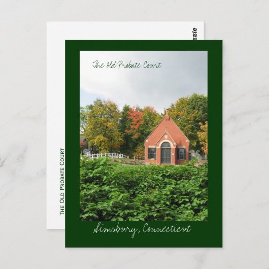 Het oude Probate Court Briefkaart (Voorkant / Achterkant)