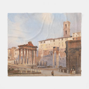 Het Oude Romeinse Forum (door Ippolito Caffi) Fleece Deken