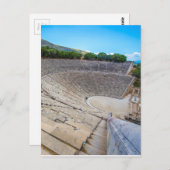 het oude theater in Epidaurus, Argolis, Griekenlan Briefkaart (Voorkant / Achterkant)