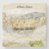 Het oude theater van Herodion Stone Onderzetter -  (Voorkant)