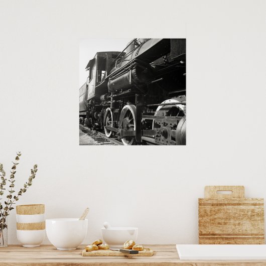 Het oude Uitzicht van 208 sluit Poster (Keuken)