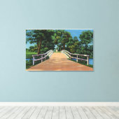 Het oude Uitzicht van de Noordbrug van het Minute Canvas Afdruk (Insitu (Houten vloer))