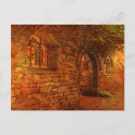 Het oude Victoriaans pompstation. Briefkaart (Voorkant)