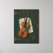 Het oude Violin Canvas Afdruk (Voorkant)