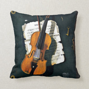Het oude Violin, mooie kunstschilderij Kussen