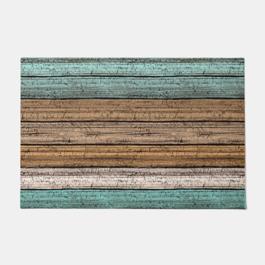 Het oude  Weathered Planten Pattern Deurmat (Voorkant)