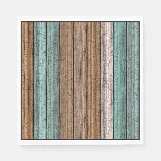 Het oude  Weathered Planten Pattern Servet (Voorkant)