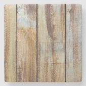 Het oude  Weathered Planten Pattern Stenen Onderzetter (Voorkant)