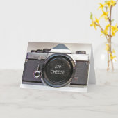 Het oude Wenskaart van de Camera Kaart (Gele Bloem)