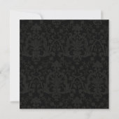 Het ouderwetse Black Damask lijst zegt vernieuwing Kaart (Achterkant)