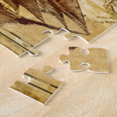 Het oudste Wereldkaart schip Legpuzzel (Zijkant)