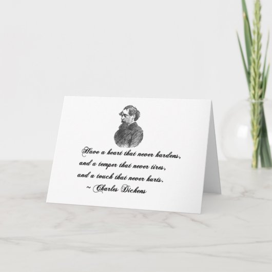 Het Our Mutual Friend citaat van Charles Dickens Kaart (Voorkant)