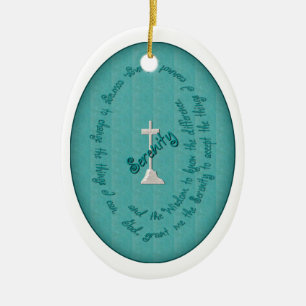 Het Ovale Ornament van het Gebed van de sereniteit
