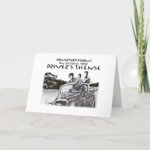 het overgaan van drijftest, gelukwensen kaart