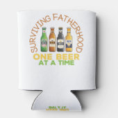 Het overleven van vaderschap één bier per keer blikjeskoeler (Achterkant)