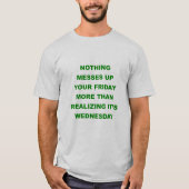 Het overseinen van Vrijdag T Shirt Mid-week onduid (Voorkant)
