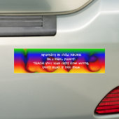 Het overspannen is kindABUSE Bumpersticker (Op auto)