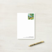 Het overwegen van paradijs grote post-it nota's post-it® notes (Op bureau)