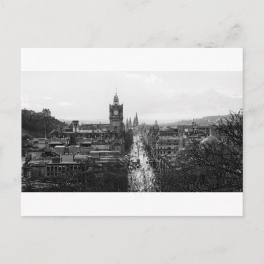 Het overzien van straat briefkaart (Voorkant)