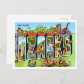 Het Ozarks Big Letters Briefkaart (Voorkant / Achterkant)