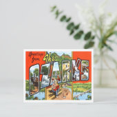 Het Ozarks Big Letters Briefkaart (Staand voorkant)