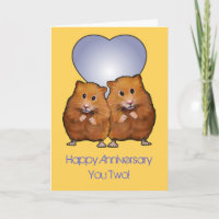 Het Paar van de hamster, Gelukkig Jubileum;