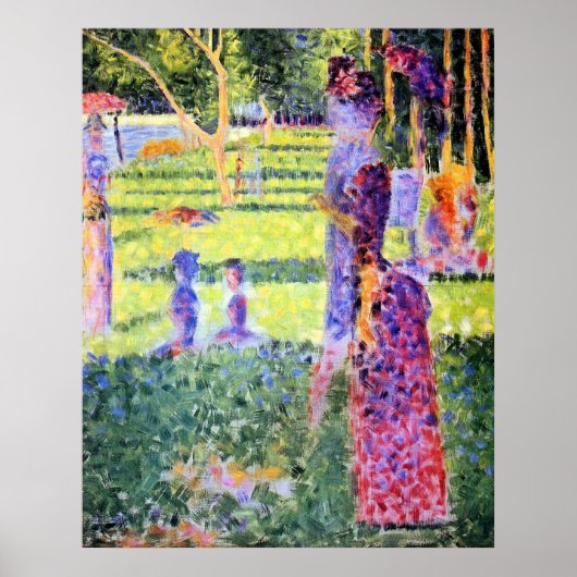 Het Paar van Georges Seurat,  Pointillisme Poster (Voorkant)