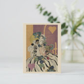 Het Paar van Gras Valentijn van Mardi Feestdagenkaart (Staand voorkant)