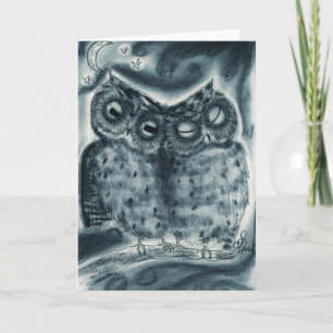 Het Paar van NightOwl - Wenskaart Kaart