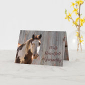 Het paard & barndoor kaart-passen om het even kaart (Gele Bloem)