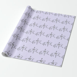 Het Paard en de Ruiter van de dressuur Cadeaupapier