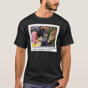 Het paard schreeuwt Grappige T-shirts Cadeaubonnen